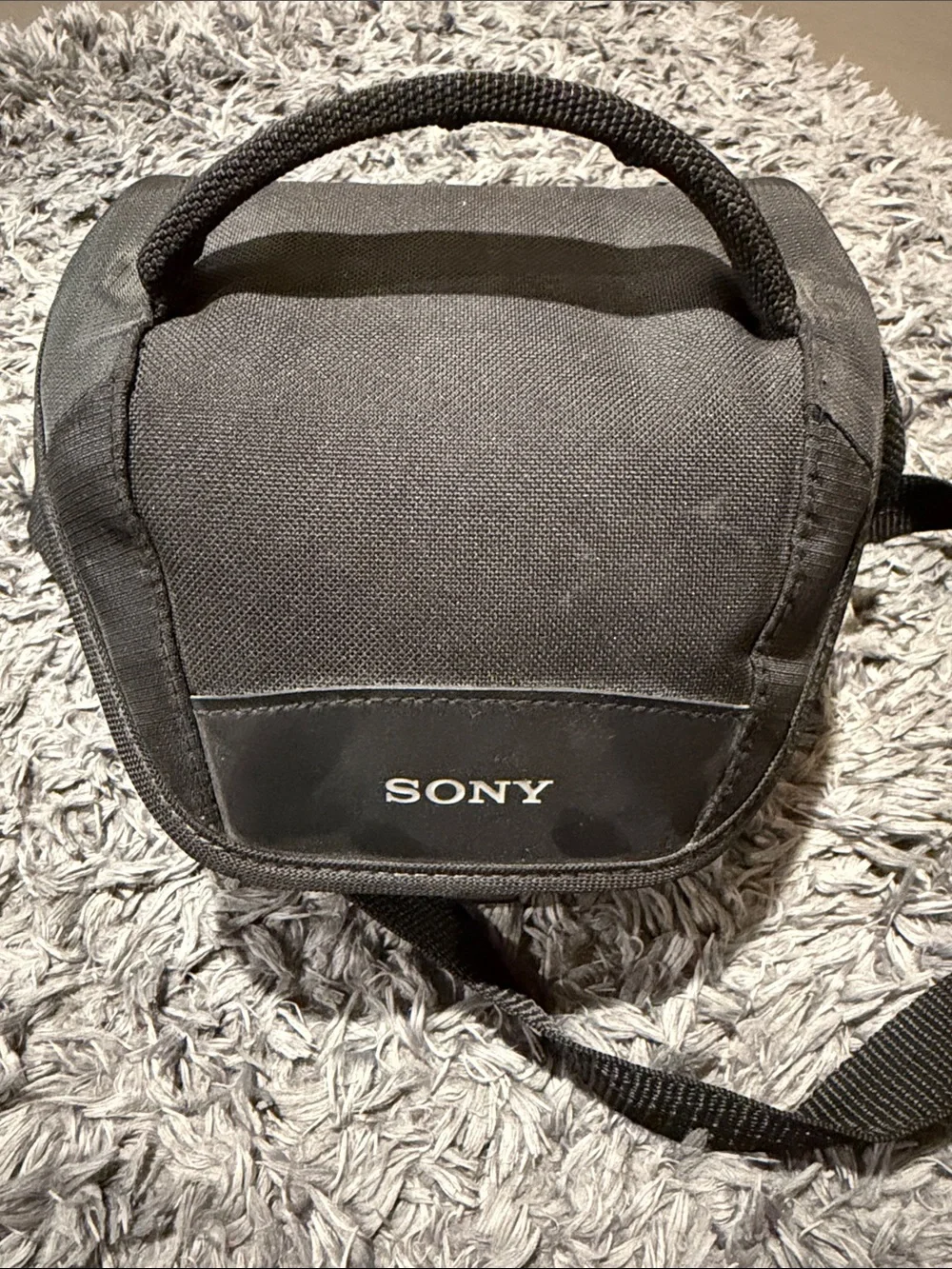Sony Black Padded Camera Carrying Bag with Adjustable Strap